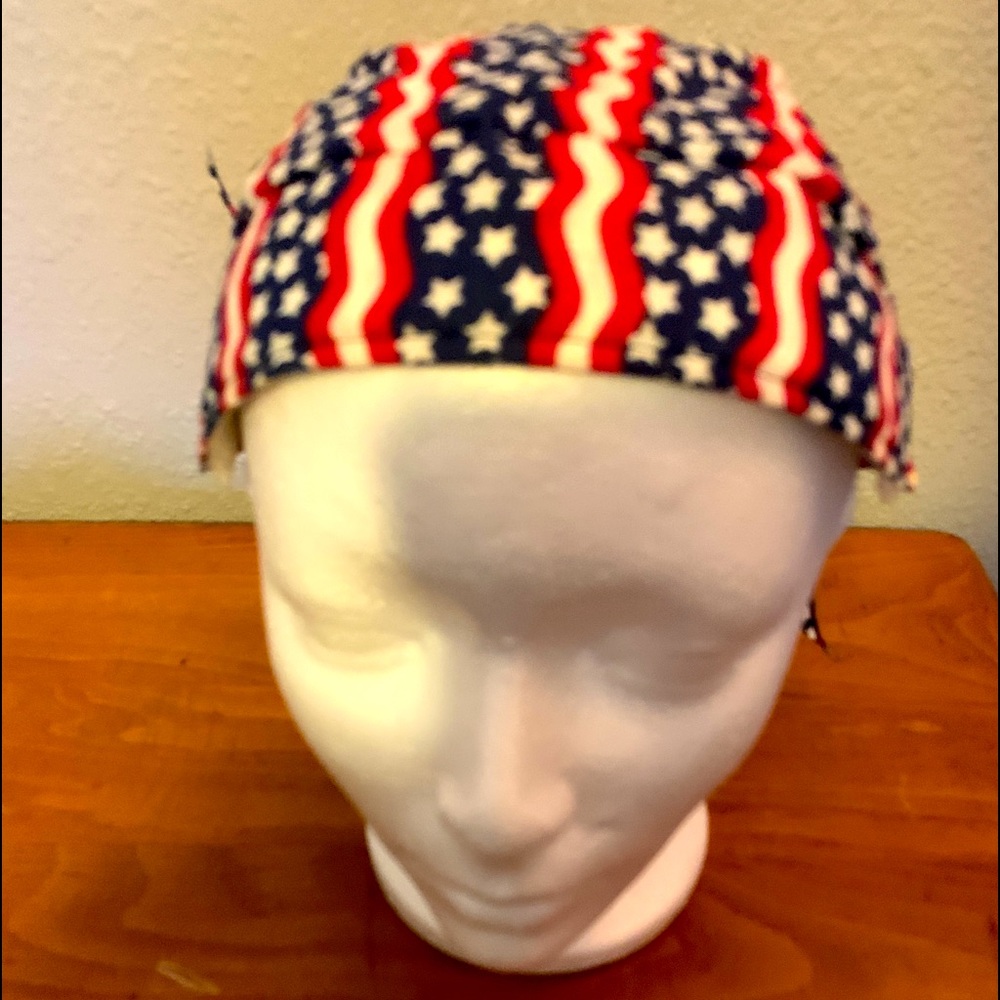 Patriotic Chef/Nurse/Biker Skull Cap Hat